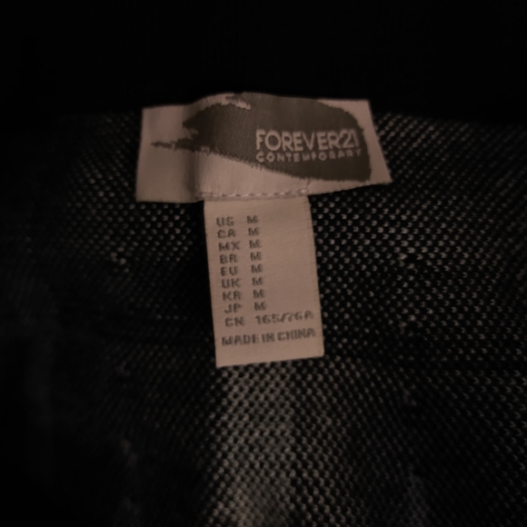 🌹Forever 21 Black and White Plaid Circle/Skater Skirt Medium - Picture 5 of 5